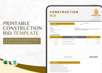 Free Bid Templates to Edit Online